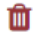 The trash can icon, used to unlink your external account from your SciServer account