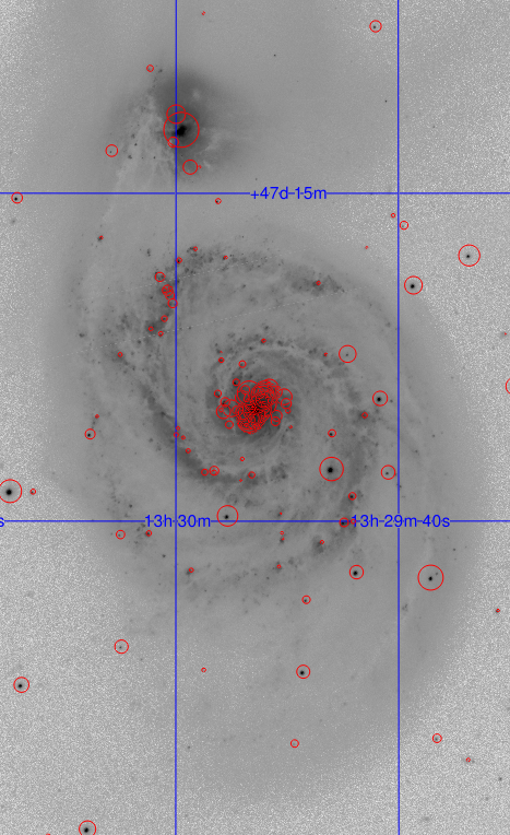 M51 from SDSS data visualized with SciServer